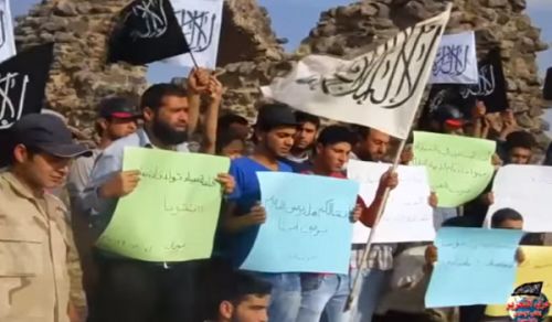 Wilayah Syria: Talk by Sheikh Abu Waleed at a Stand in Khan Al Halibat