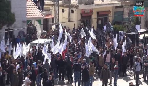 Wilayah Lebanon:  Excerpts from the march for the support of the people of Al-Ghouta Bekaa Saadnayel Our blood is one!