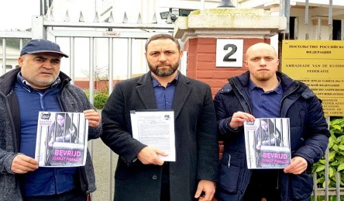 The Netherlands: A delegation from Hizb ut Tahrir for the support of the captive Jannat Bespalova went to the Russian Embassy