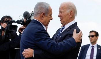 Joseph Biden besucht das zionistische Gebilde am Morgen nach einem schrecklichen Massaker an den Muslimen im Gazastreifen  Unverfroren wie er ist, stellt er sich solidarisch auf Seiten des mordenden Besatzers!
