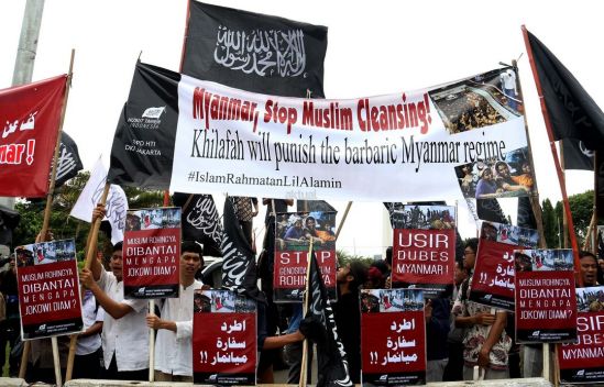 Endonezya: &quot;Rohingya katliamına son verin!&quot; Etkinlikleri