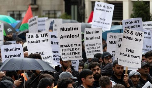 DELEGATIONS IN LONDON VISIT TO THE MUSLIM DIPLOMATIC MISSIONS TO ACCOUNT THE GOVERNMENTS FOR THEIR INACTION OVER THE OCCUPATION OF PALESTINE