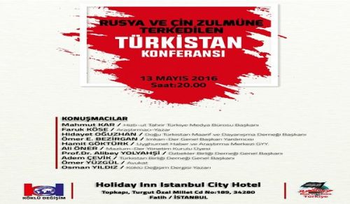 Wilayah Turkey: Conference, &quot;Forgotten Oppression of China &amp; Russia in Turkistan!&quot;