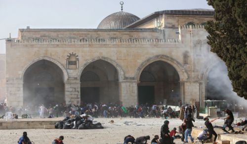 The Speech of the Picket of Hashem Gaza, on the Backdrop of the Events in Al-Quds and the Blessed Al-Aqsa Mosque Jewish Attacks on Al-Aqsa Obliges the Muslim Armies to Declare War to Uproot Their Entity