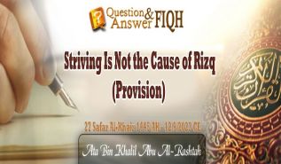 Ameer's Answer to Question: Striving Is Not the Cause of Rizq (Provision)