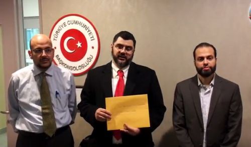 Canada: Delegation from Hizb ut Tahrir head to Turkish Embassy in Support of People of Aleppo &amp; Syria