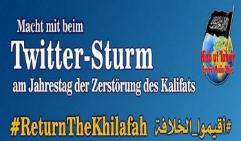 TWITTER-STURM am Jahrestag der Zerstörung des Kalifas