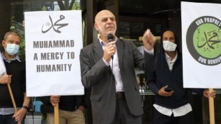 Hizb-ut Tahrir / Avustralya: Fransa Büyükelçiliği Önünde Peygamber Efendimiz Sallallahu Aleyhi vesSellem'e Yapılan Hakareti Kınamak İçin Protesto