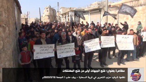 Suriye Vilayeti: Sahara&#039;da Gösteri; &quot;Önce Cepheleri Açmak Hapishaneleri Açmaktan İyidir!&quot;