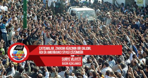Çatışmalar, Zakkum Ağacının Bir Dalıdır, Adı da Amerikancı Siyasi Çözümdür